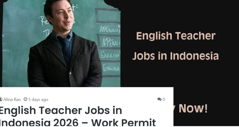 English Teacher Jobs in Indonesia 2026